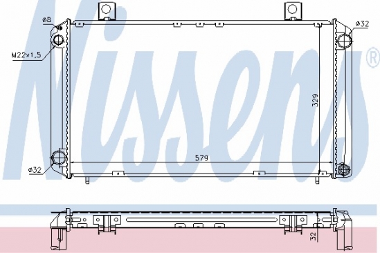 NISSENS 64059A Radiator, engine cooling | Eoltas