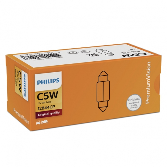 Philips C5W 0730019 Premium 12V 12844B2 (pack of 2)