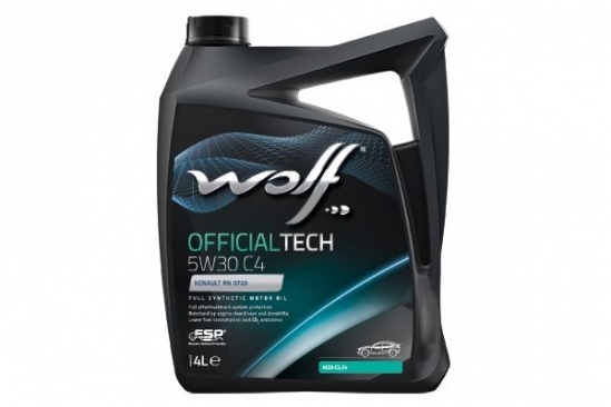 アルファ WOLF 8308413 Alyva WOLF OFFICIALTECH 5W30 C4 4L | Eoltas