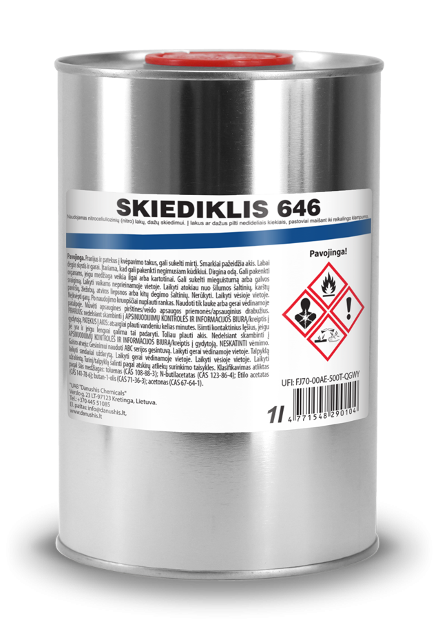 DANUSHIS CHEMICALS 4771548290104 Skiediklis 646 1L DANUSHIS CHEMICALS 4771548290104 Skiediklis 646 1L